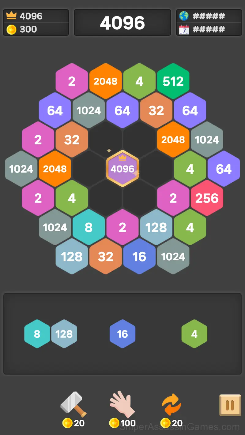 Hexa Block 2048 gameplay screenshot 4