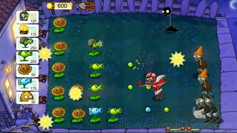 Plants vs Zombies: Defense gameplay screenshot 1