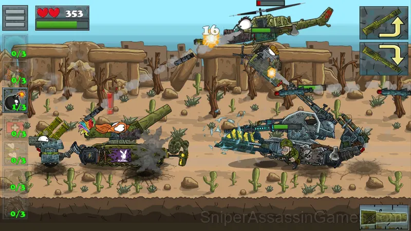 Tanks: The Big Battle 2 gameplay screenshot 2