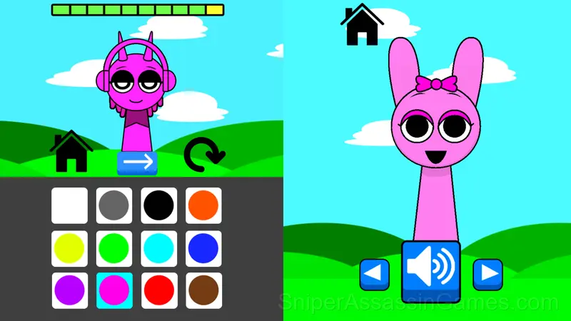 Mini-games Sprunki: Sounds & Relaxation gameplay screenshot 1
