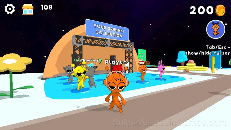 Sprunki World Online RP - Play with Friends! gameplay screenshot 6