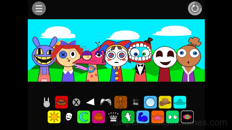Sprunki Digital Circus gameplay screenshot 1
