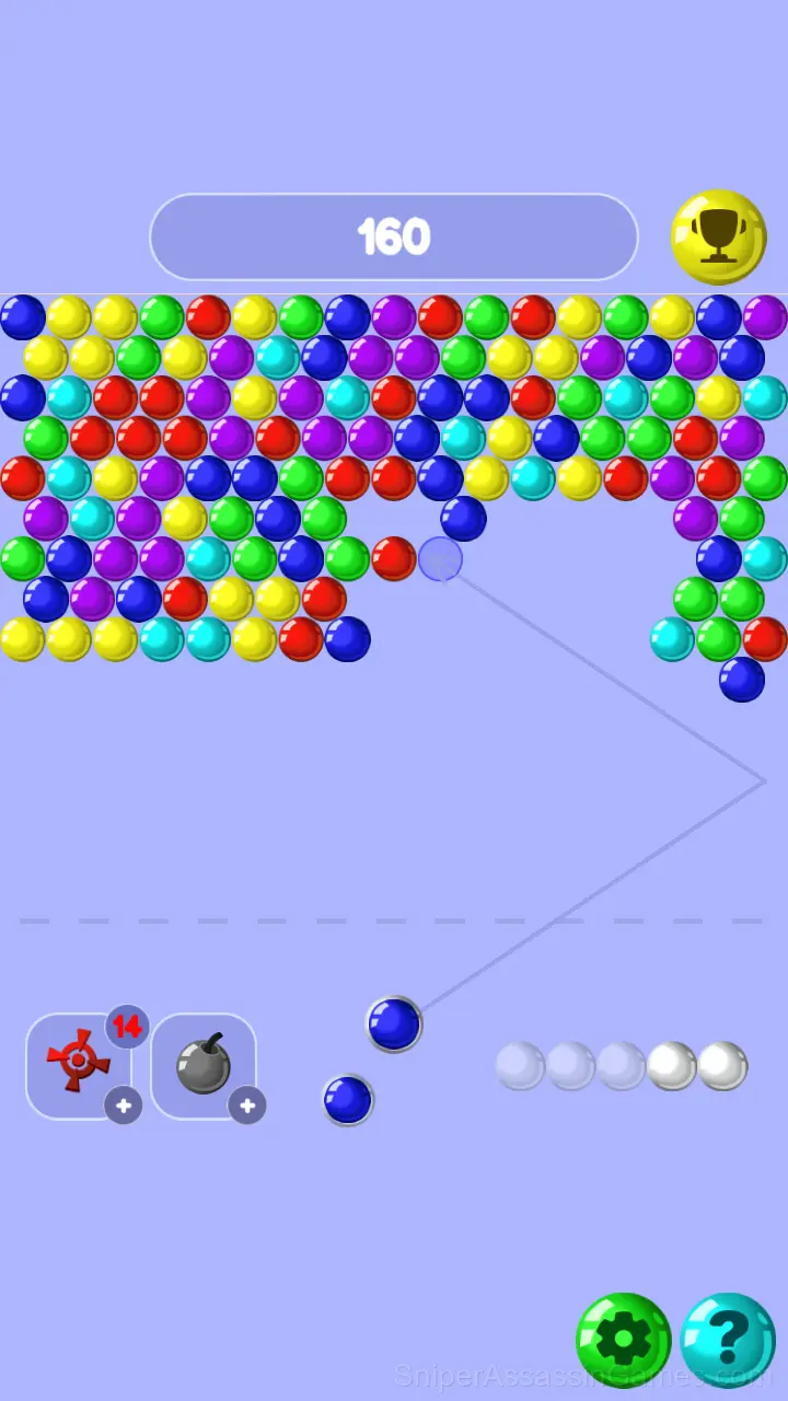 Bubble Shooter Origins gameplay screenshot 1
