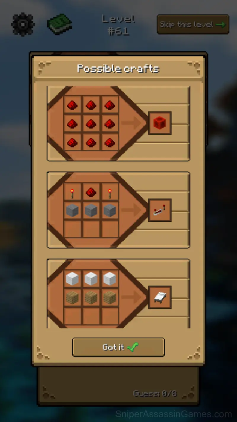 Mineblox - Guess the Recipe gameplay screenshot 3