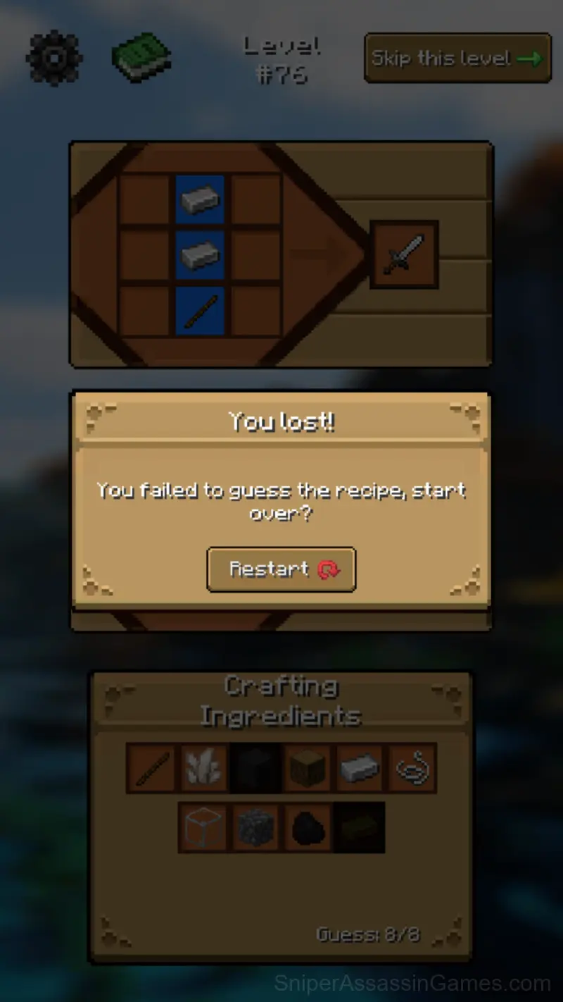 Mineblox - Guess the Recipe gameplay screenshot 5