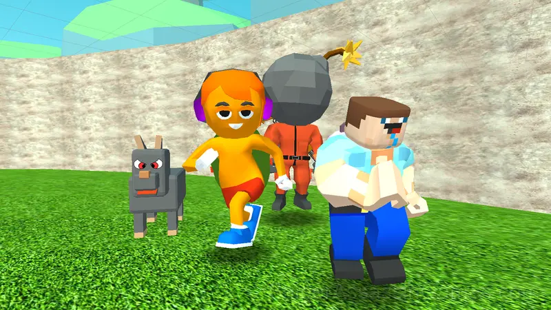 Obby: Mini Games with Friends gameplay screenshot 1