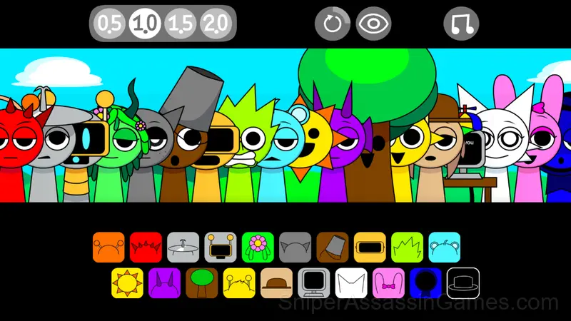 Sprunki New Version gameplay screenshot 1