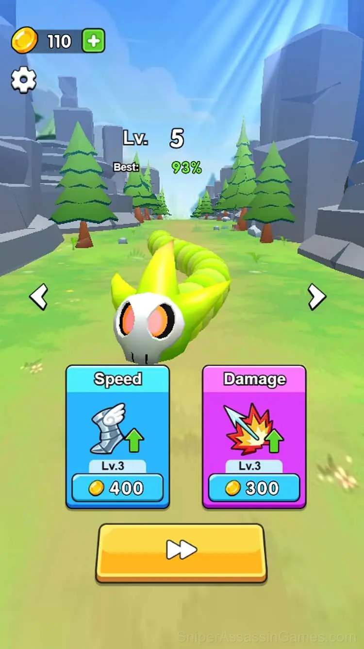 Snake Shooter gameplay screenshot 2