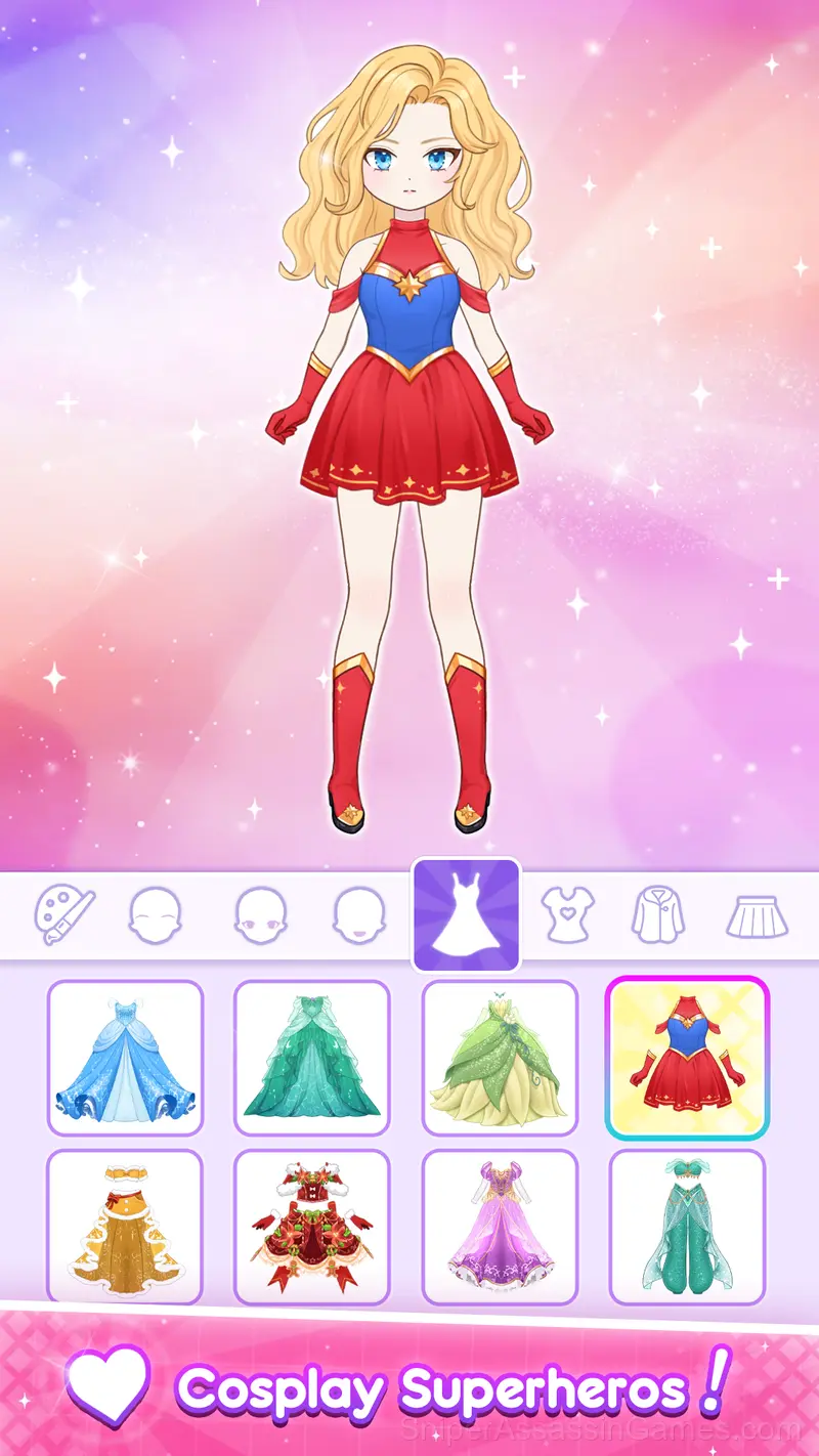 Anime Dress Up - Doll Dress Up gameplay screenshot 1