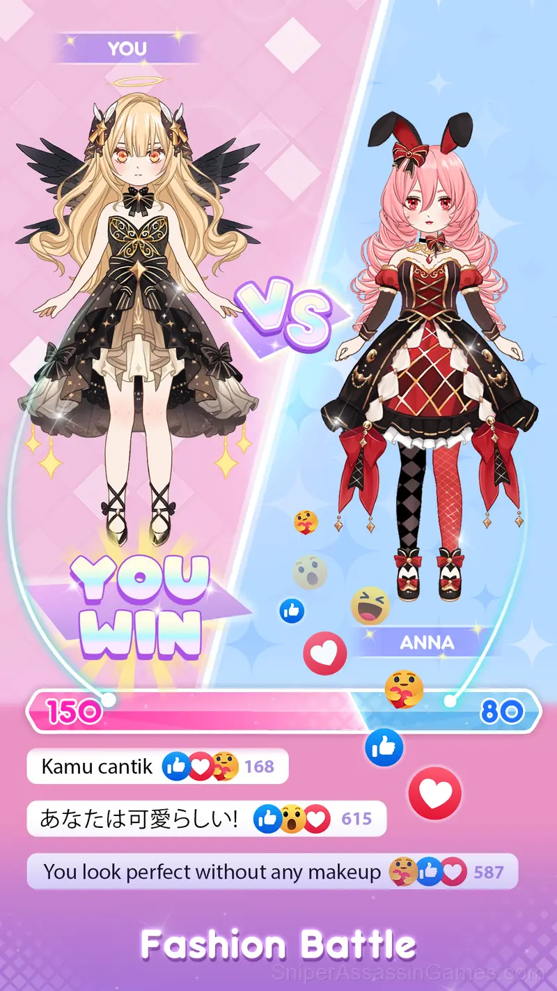 Anime Dress Up - Doll Dress Up gameplay screenshot 2