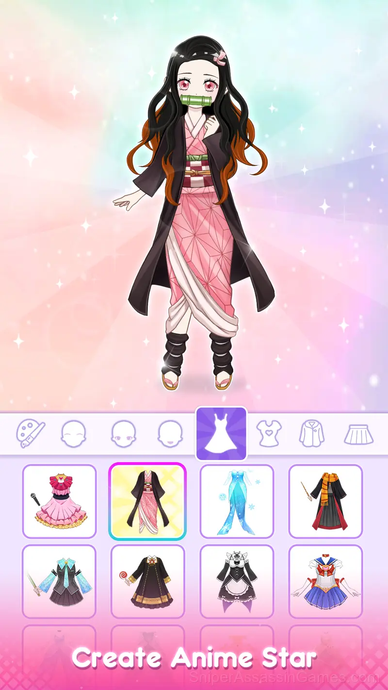 Anime Dress Up - Doll Dress Up gameplay screenshot 5