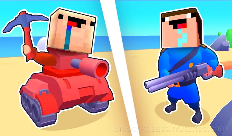 Play Blue vs Red: Craft and Battle
