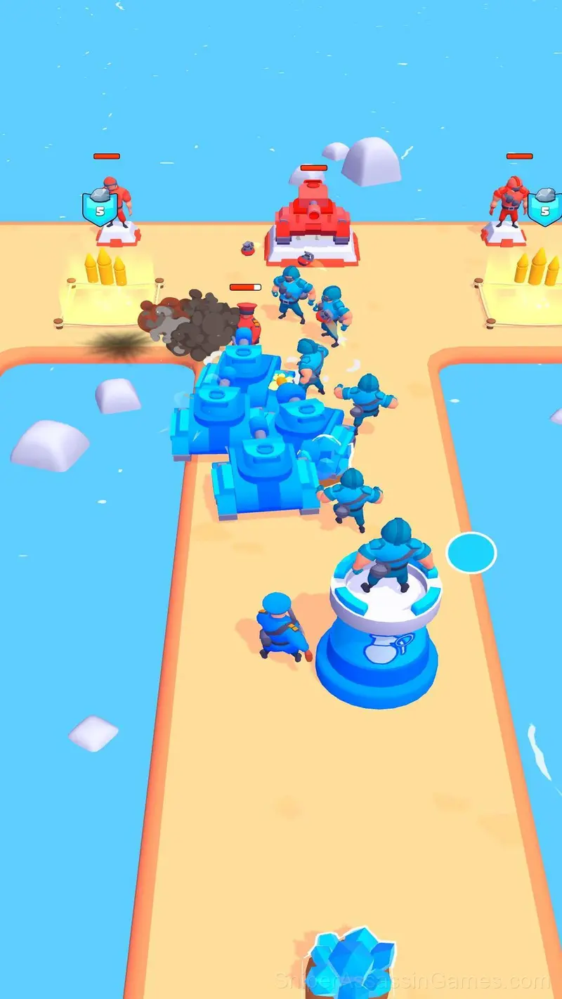 Blue vs Red: Craft and Battle gameplay screenshot 2