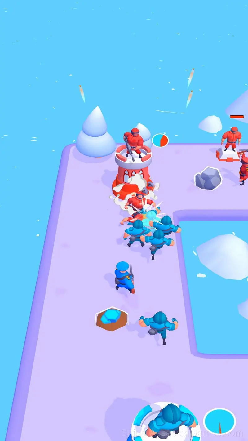 Blue vs Red: Craft and Battle gameplay screenshot 3