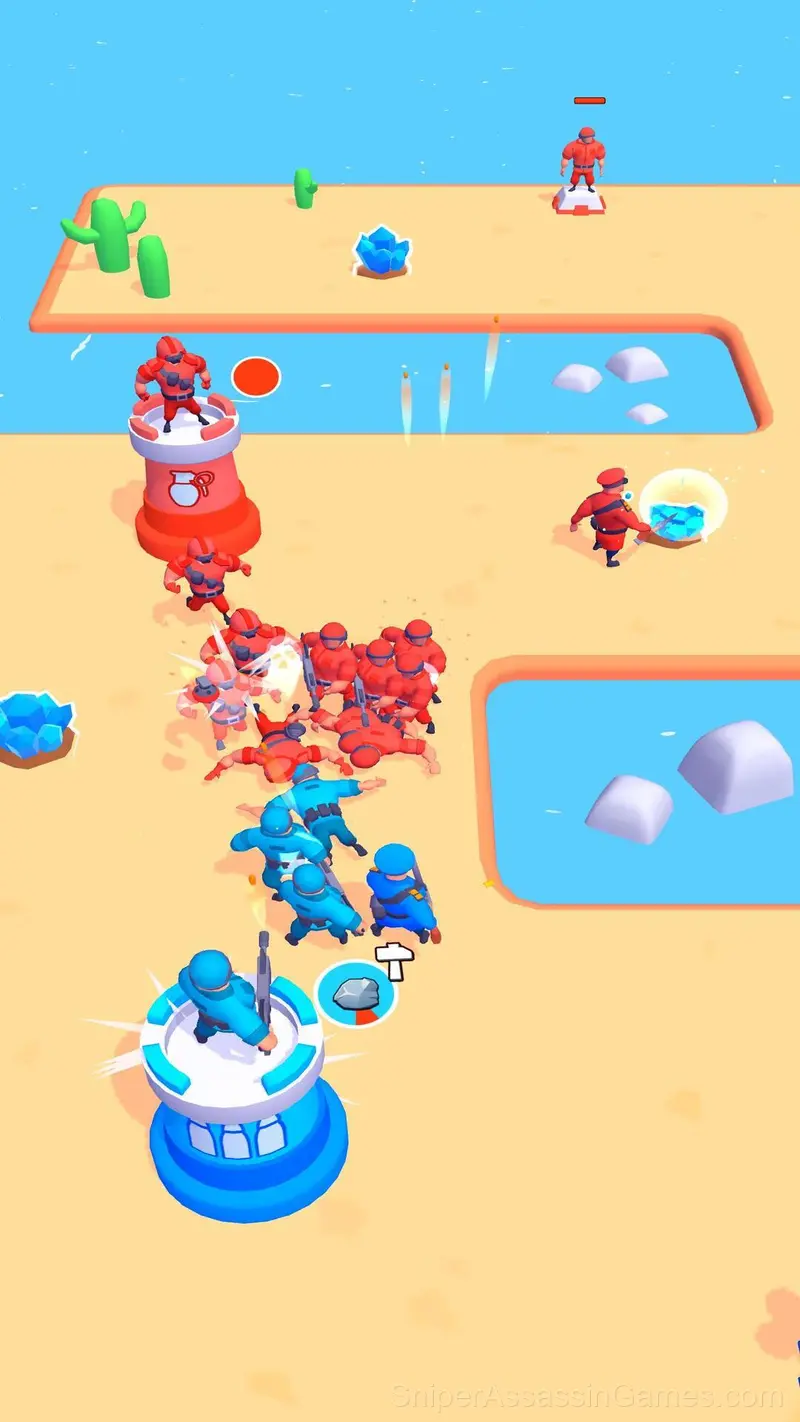 Blue vs Red: Craft and Battle gameplay screenshot 4