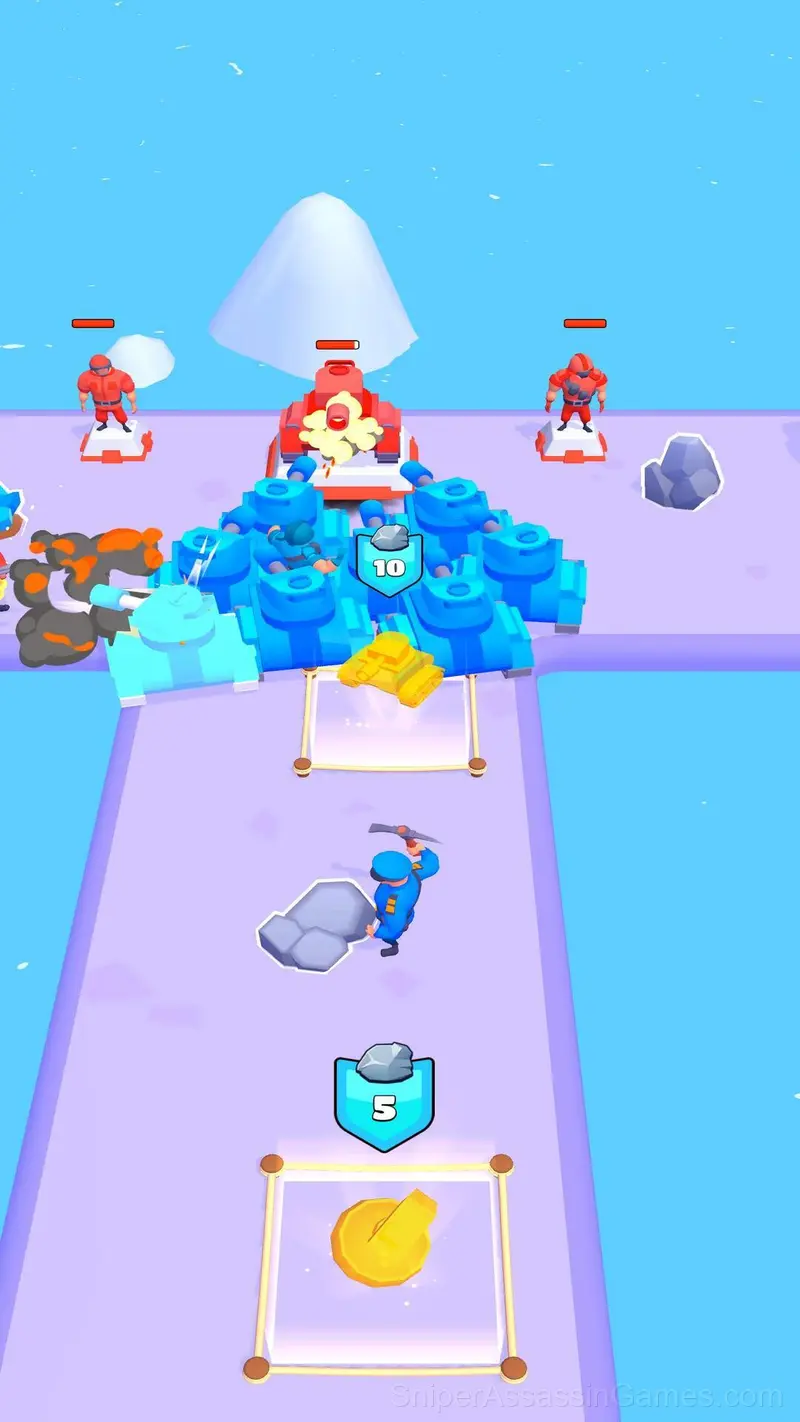 Blue vs Red: Craft and Battle gameplay screenshot 5
