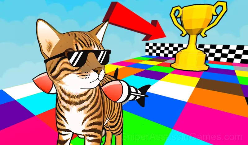 Play Cat, get on the right color!