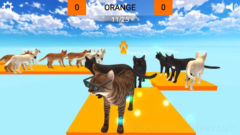 Cat, get on the right color! gameplay screenshot 1