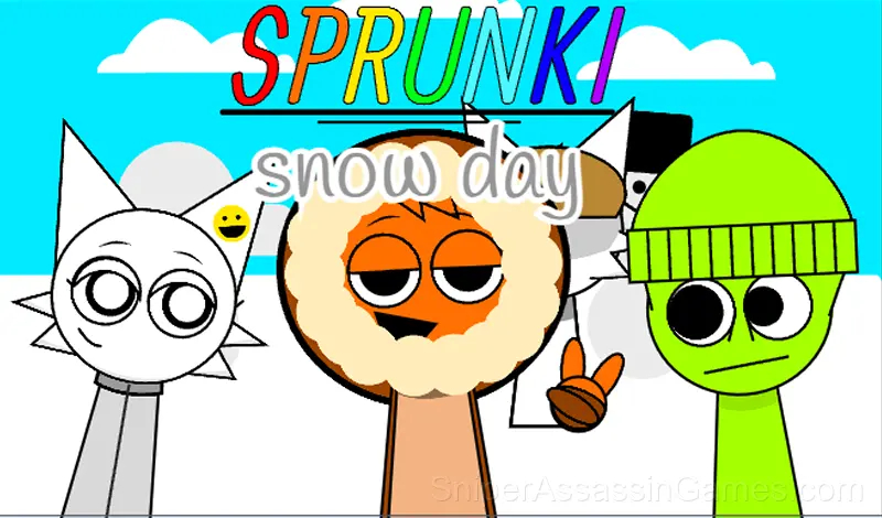 Play Sprunki snow day