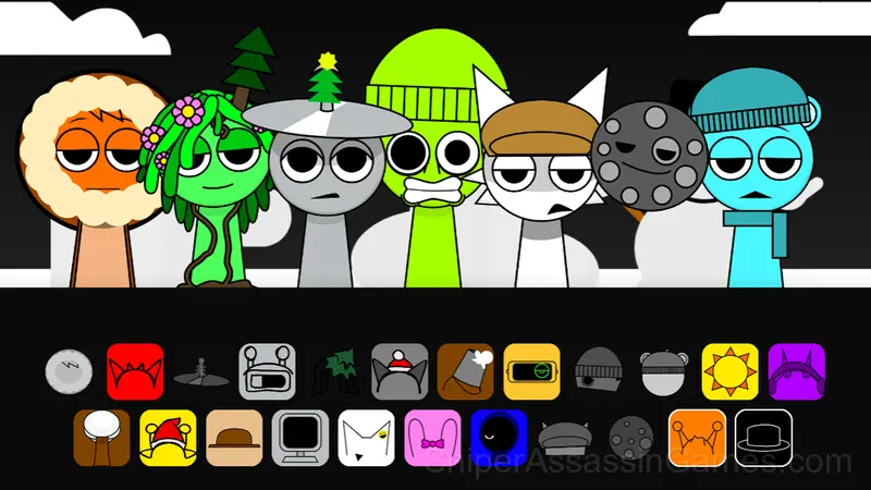Sprunki snow day gameplay screenshot 1