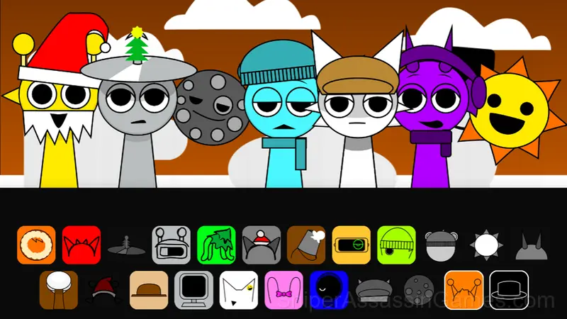 Sprunki snow day gameplay screenshot 3