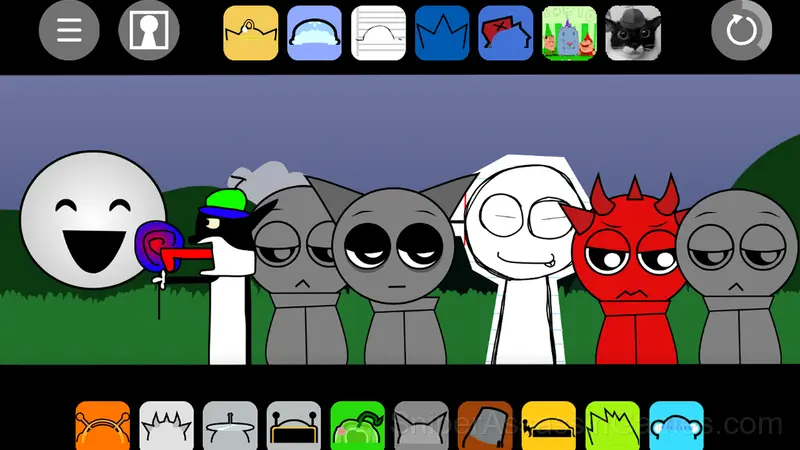 Sprunki Baby Retake gameplay screenshot 3