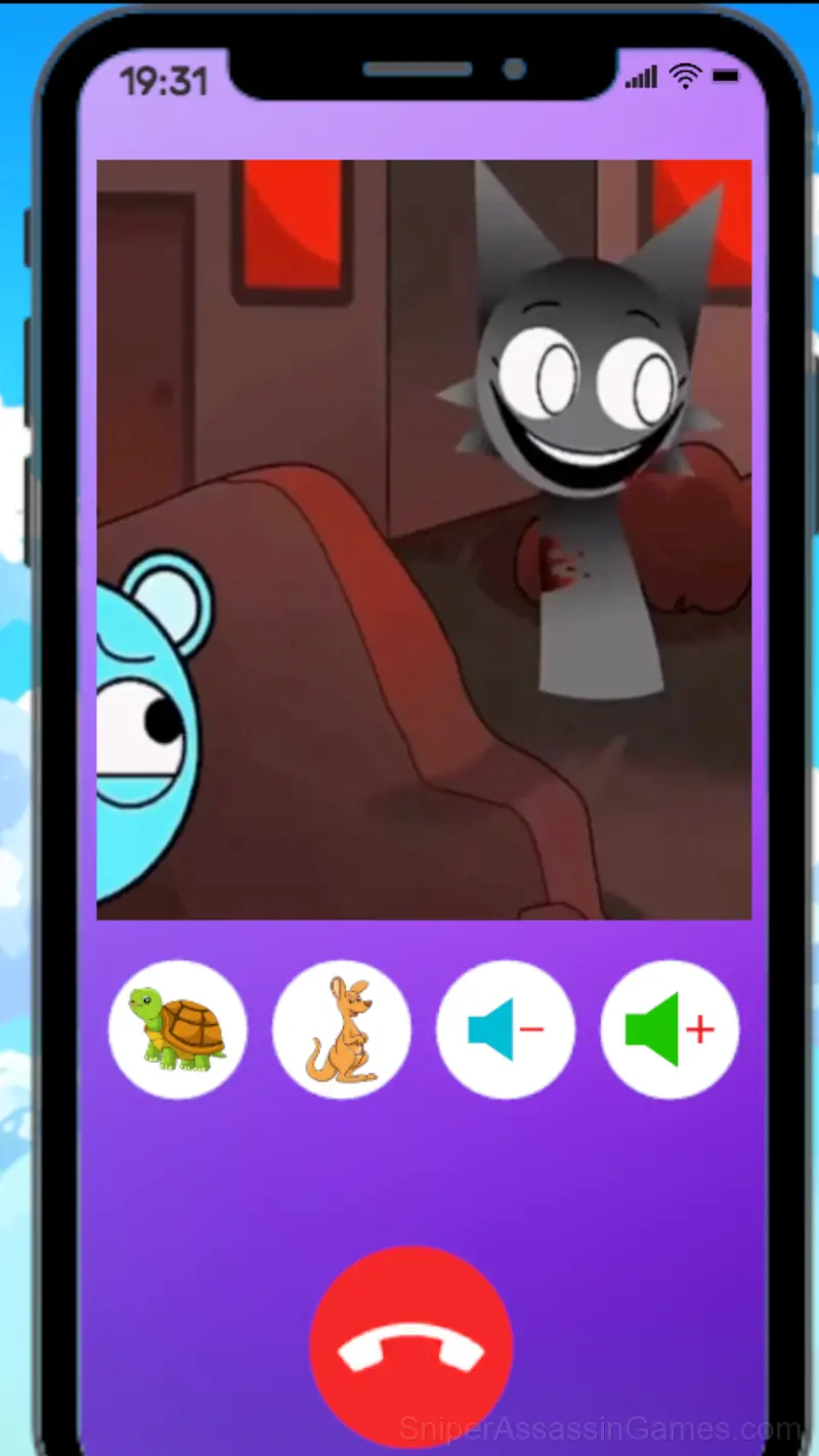 Call Wenda Sprunki Now! gameplay screenshot 1