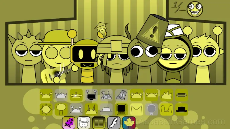 Sprunki Phase Mustard gameplay screenshot 1