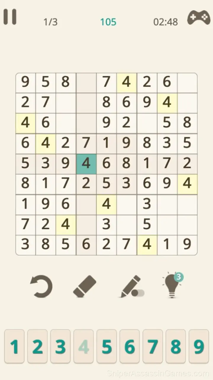 Sudoku 2.0 gameplay screenshot 2