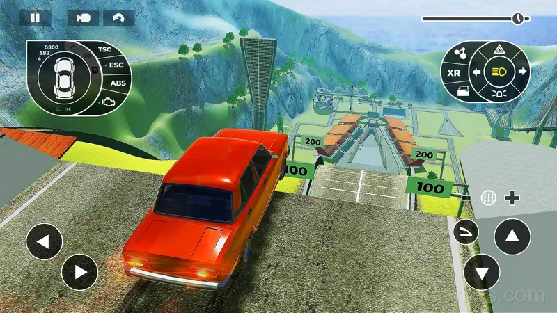 Ramp Jump Car Crash gameplay screenshot 1