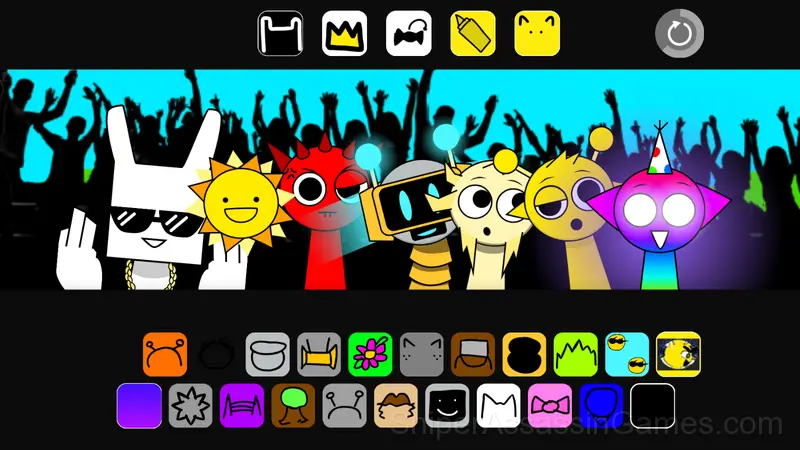 Sprunki But Sprunked Version gameplay screenshot 1