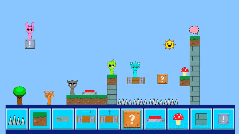 Sprunki Horror Sandbox gameplay screenshot 1