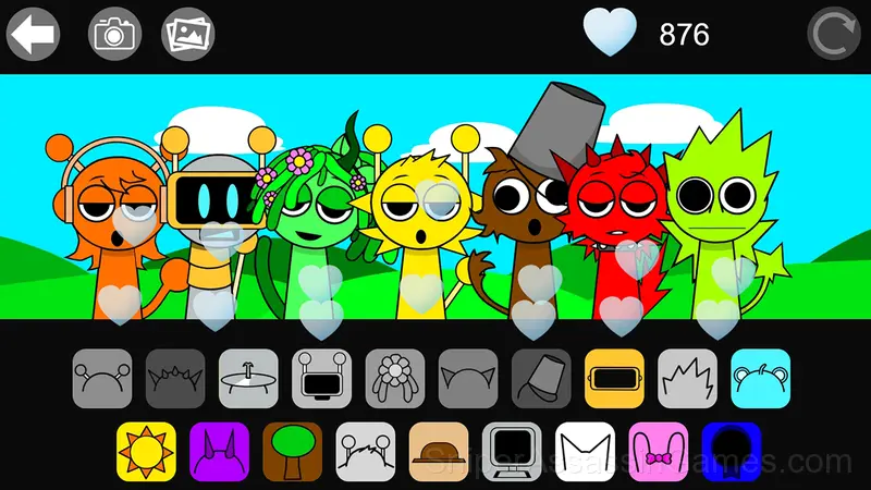 Sprunki Night Time Mod gameplay screenshot 1