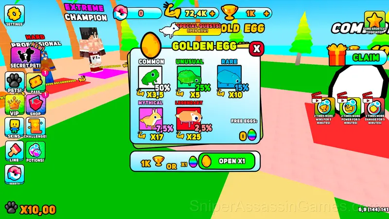 Obby: Boxer, Escape from the Island! gameplay screenshot 1