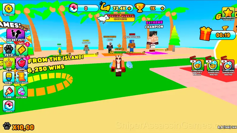 Obby: Boxer, Escape from the Island! gameplay screenshot 3