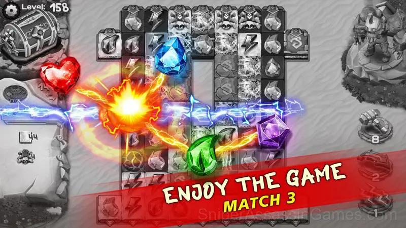 Diamant Sky Stories Match 3 gameplay screenshot 2