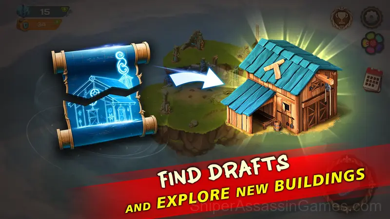 Diamant Sky Stories Match 3 gameplay screenshot 3