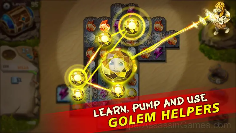 Diamant Sky Stories Match 3 gameplay screenshot 4