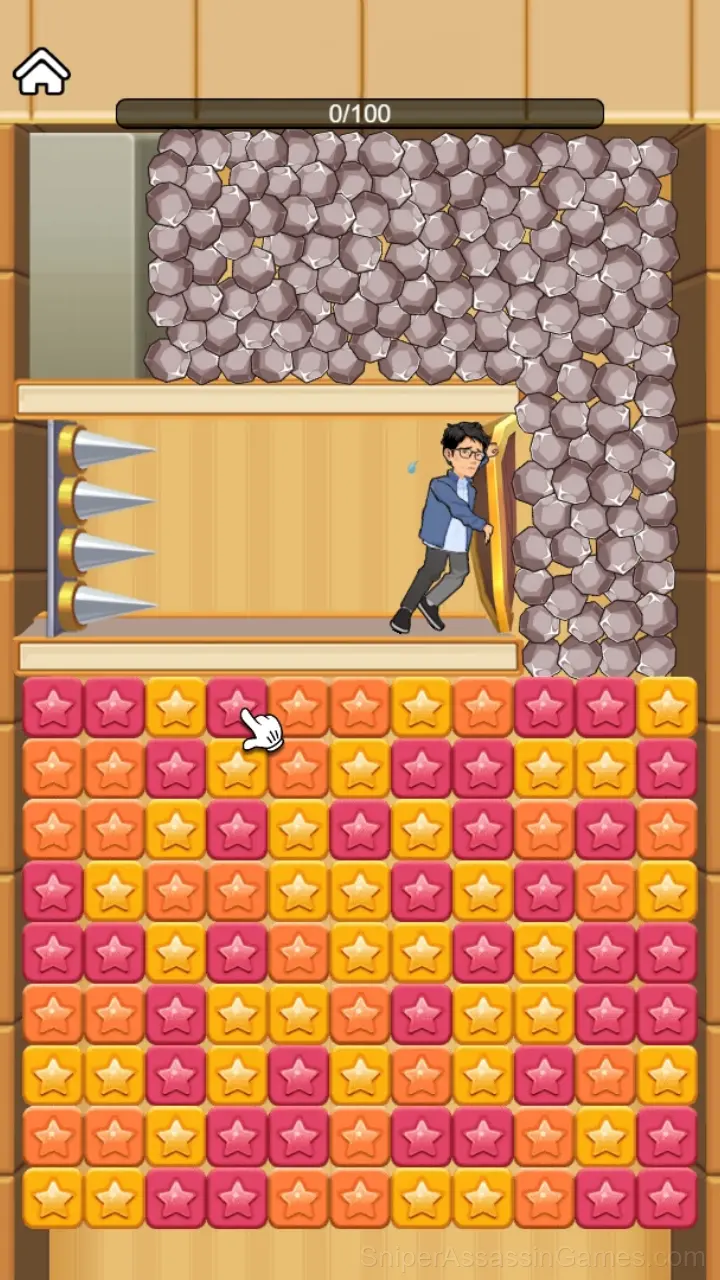 Block Escape: Brain Training gameplay screenshot 1