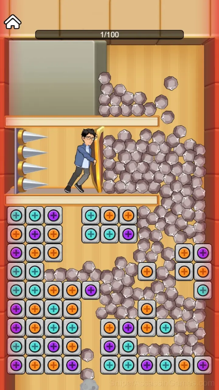 Block Escape: Brain Training gameplay screenshot 2
