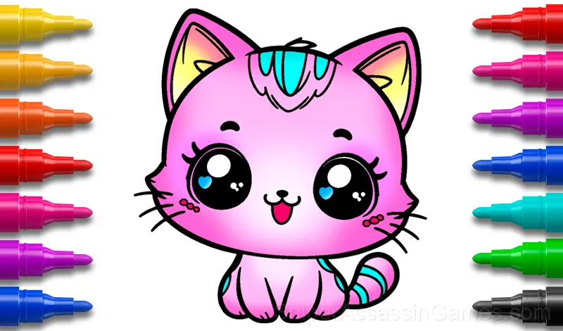 Play Cat Coloring Game