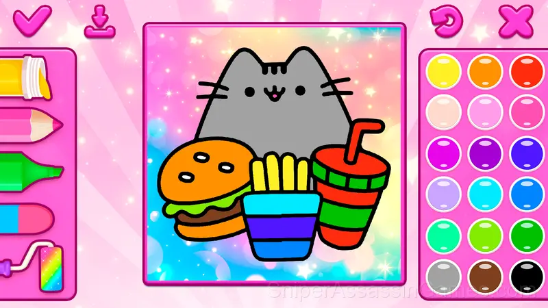 Cat Coloring Game gameplay screenshot 4