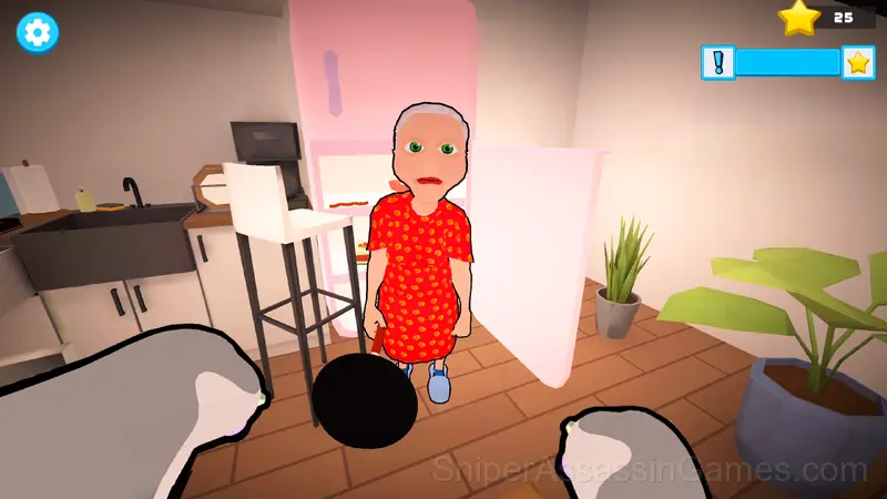 Cat & Granny: Escape gameplay screenshot 1