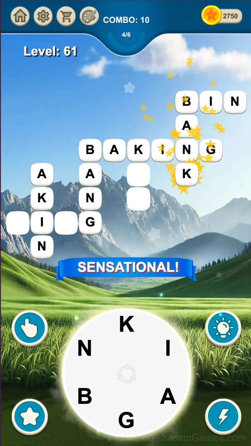 Connect words gameplay screenshot 1