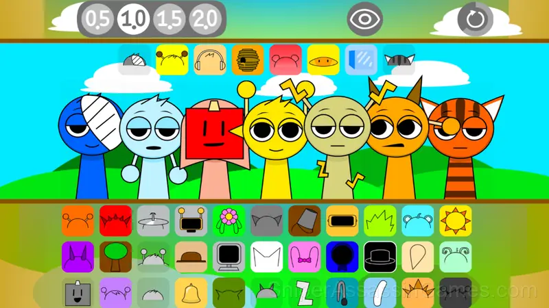 Sprunki Shuvali gameplay screenshot 1