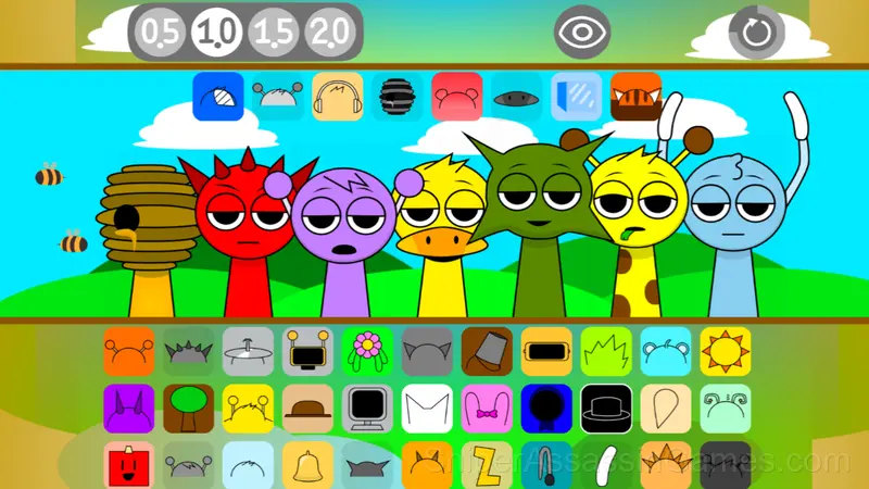 Sprunki Shuvali gameplay screenshot 2