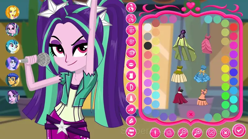 Pony Girls Sirens Dress Up gameplay screenshot 2