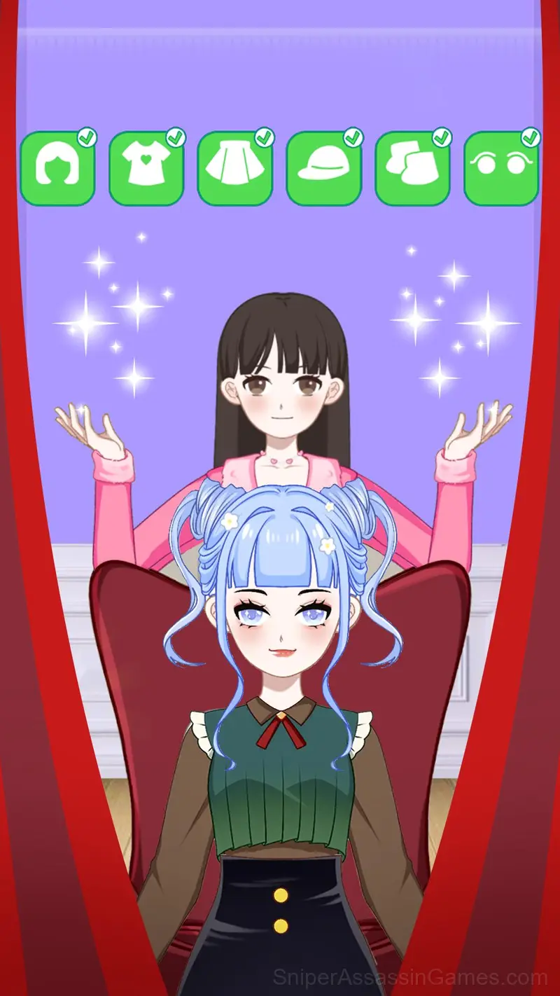 Left or Right: Anime Dress Up gameplay screenshot 2