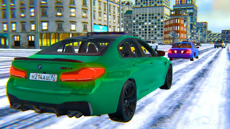 BMW M5 CS Winter Drift gameplay screenshot 2
