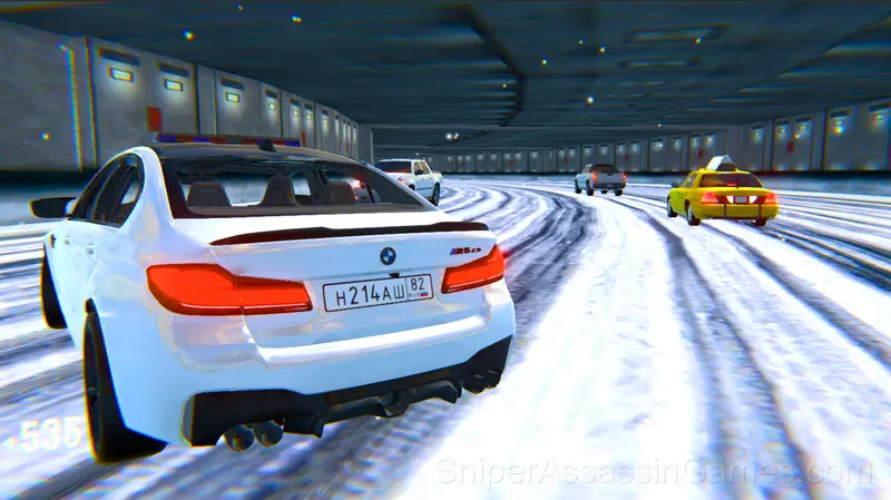 BMW M5 CS Winter Drift gameplay screenshot 4
